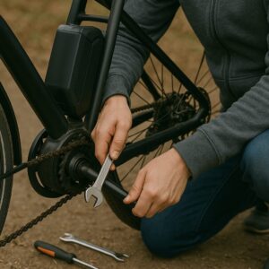 電動自転車チェーンたるみ直し方