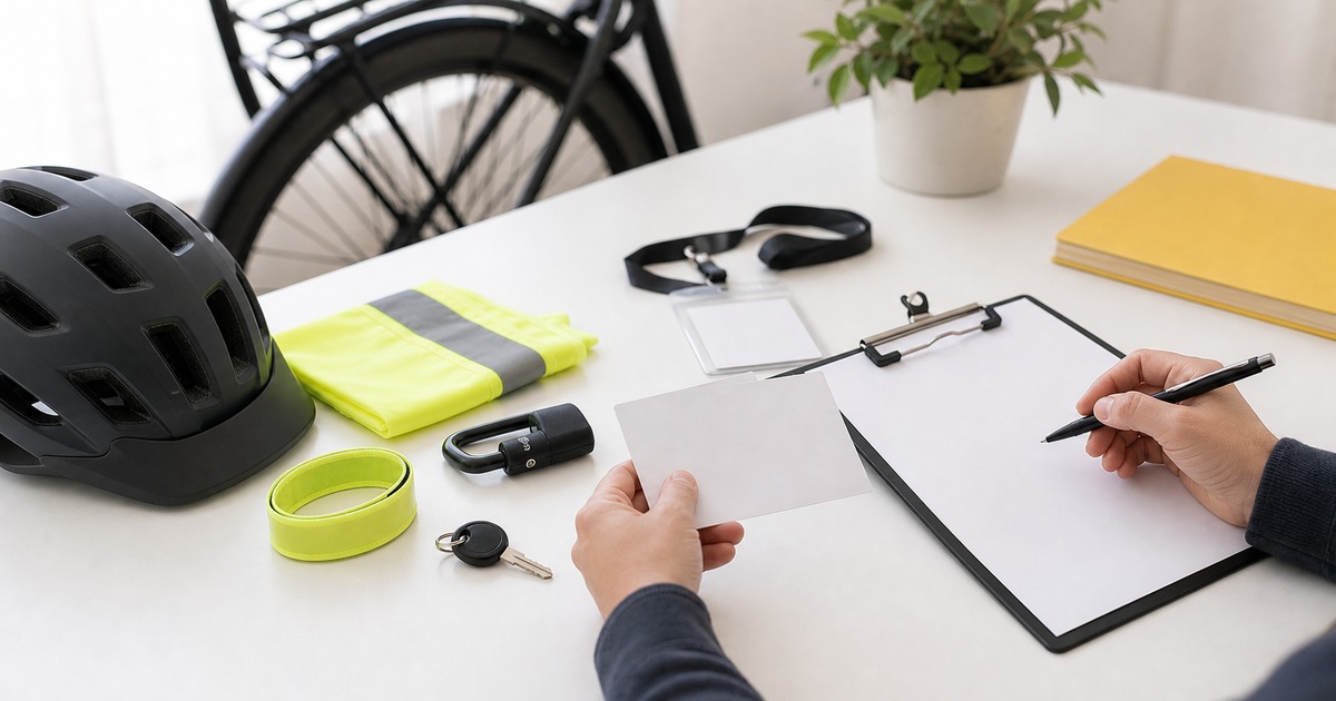 電動自転車通勤手当と会社の申請書類を確認するイメージ