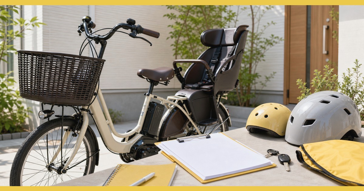電動自転車の前乗せと後ろ乗せチャイルドシートを比較するイメージ